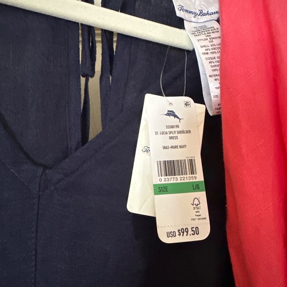 Tommy Bahama St. Lucia Split Shoulder Dress - Picture 2 of 4